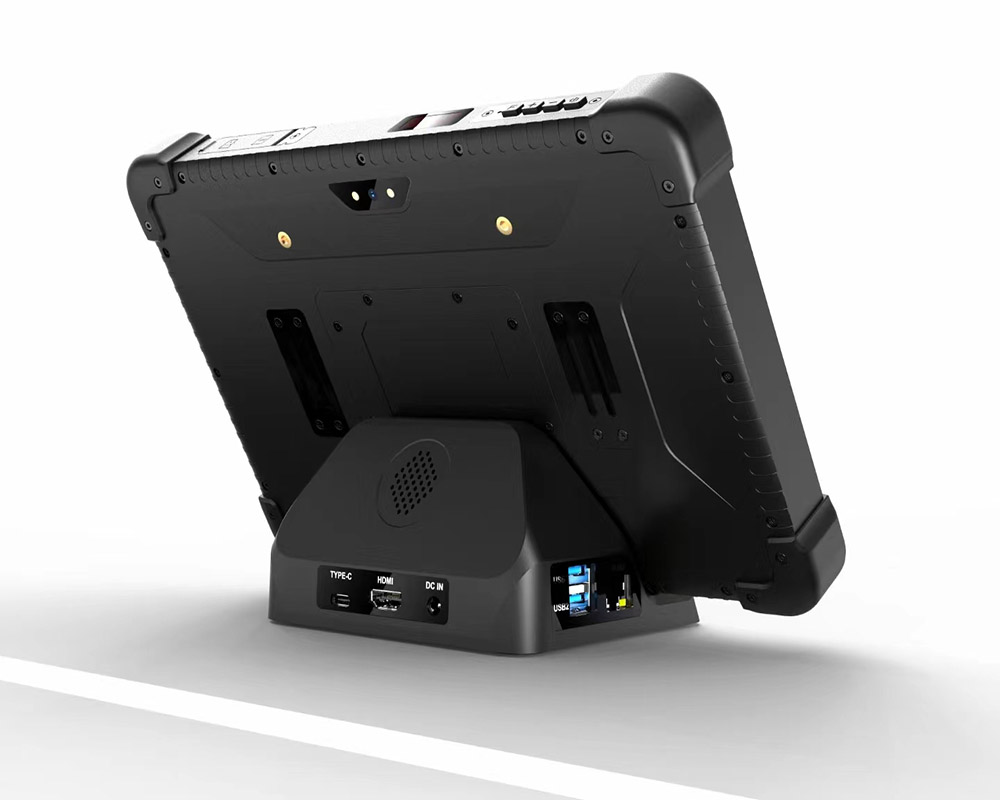 10,1 inç 4G Android Biyometrik Tablet SF107 için Çok Fonksiyonlu şarj yuvası