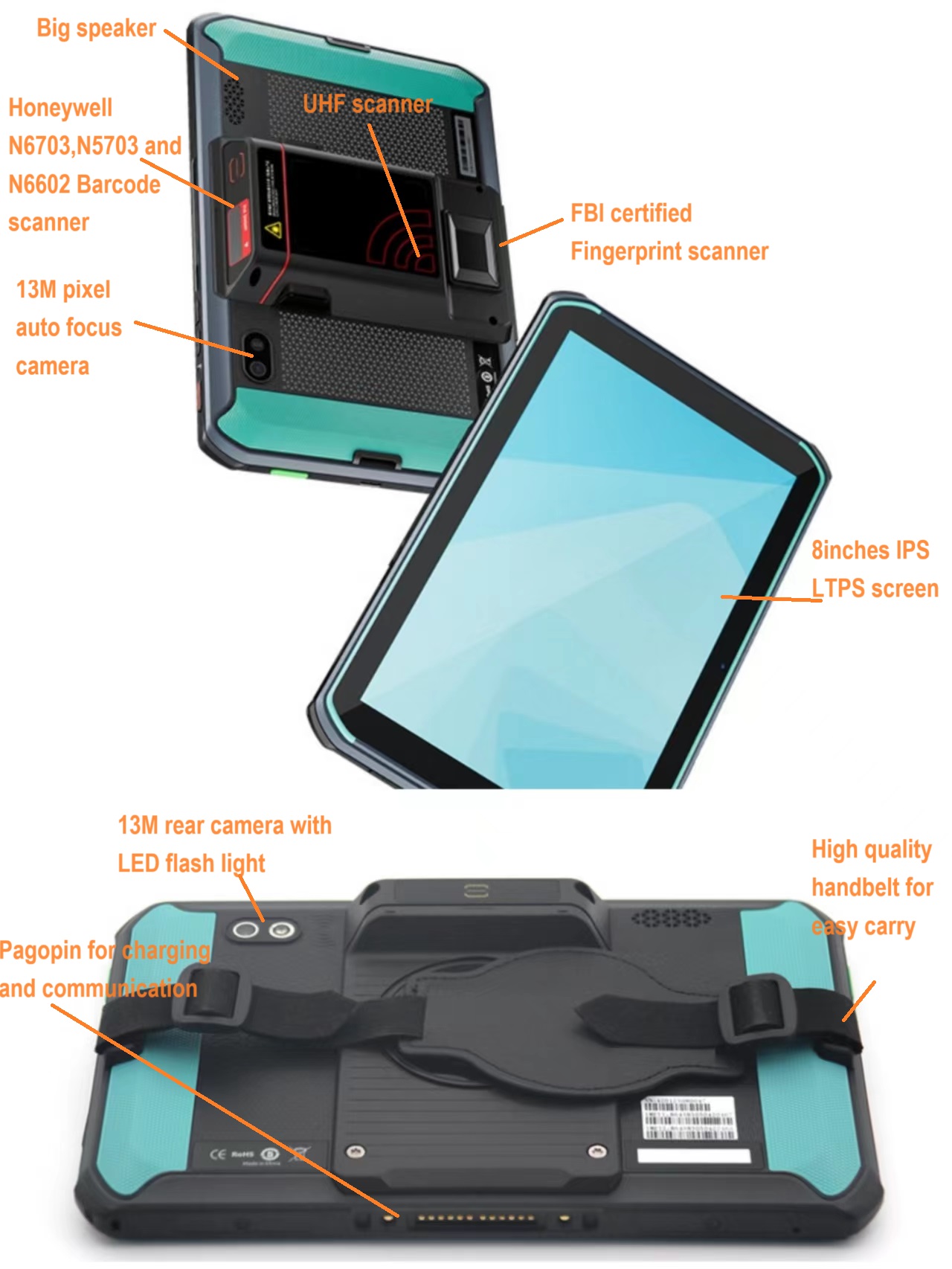 Endüstriyel Biyometrik Tablet