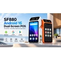 Taşınabilir Android 16 GMS Sertifikalı Çift Ekranlı POS Terminali