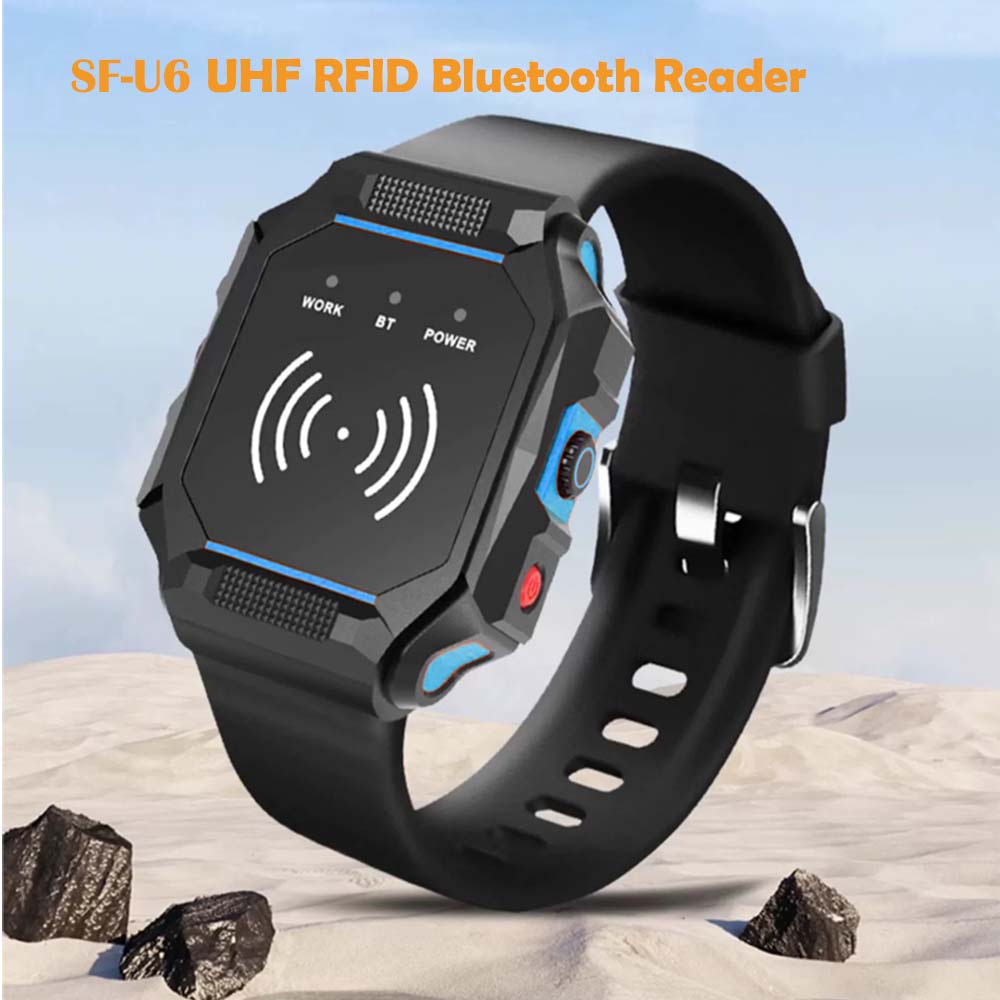 Yeni piyasaya sürülen Bluetooth EPC global UHF Sınıf 1 Gen2/ISO 18000-6C Bileklik Okuyucu